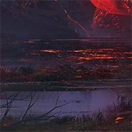 ancient volcano bottom