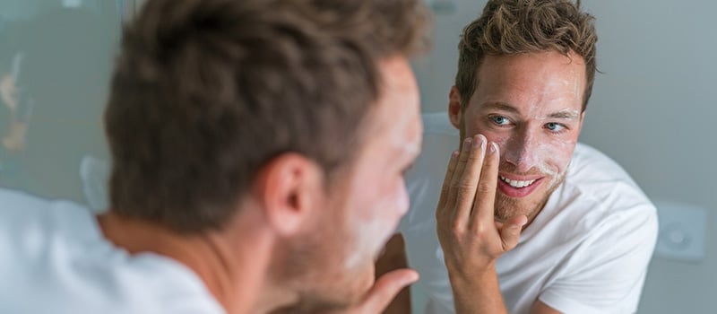 pumice used as an exfoliant grit in a face wash